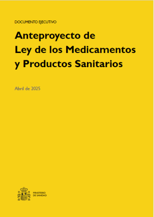 Portada de la Ley de los Medicamentos y Productos Sanitarios
