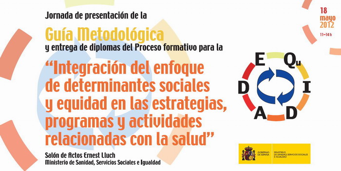 Jornada de Presentación de la Guía Metodológica y entrega de diplomas del Proceso formativo para la "Integración del enfoque de determinantes sociales y equidad en las estrategias, programas y actividades relacionadas con la salud"